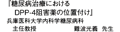 ����Ǣ�¼��Ťˤ�����DPP-4�˳����ΰ����դ���