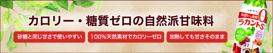 カロリー・糖質ゼロの自然派甘味料 ラカント