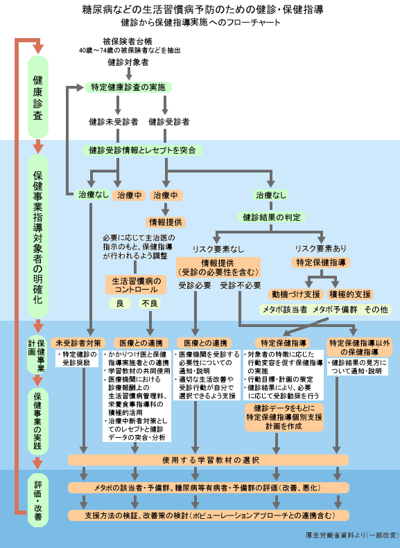 医療制度改革　健診・保健指導