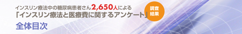 インスリン療法と医療費に関するアンケート 調査結果